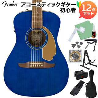Fender FSR Malibu Player SPB アコースティックギター初心者12点セット エレアコ
