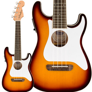 Fender Fullerton Strat Uke Sunburst ウクレレ コンサート ピックアップ付き エレキウクレレ