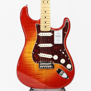 Fender 2024 Collection Made in Japan Hybrid II Stratocaster / Flame Sunset Orange Transparent