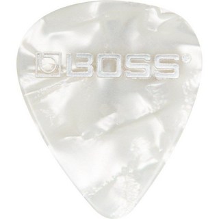 BOSSCelluloid Guitar Picks (WHITE PEARL/Thin) ×10枚セット