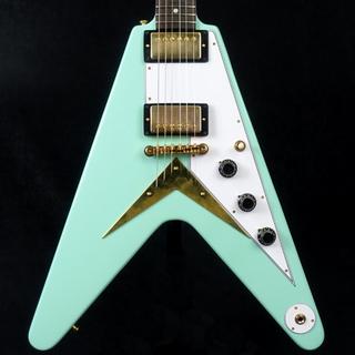 Gibson Custom Shop 1958 Korina Flying V Reissue VOS Kerry Green White Pickguard GH