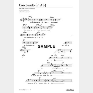 楽譜 Corcovado（移調バージョン in A♭）