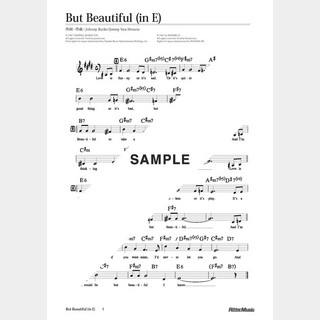 楽譜 But Beautiful（in E）