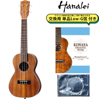 Hanalei HUK-500C Natral Matte 【交換用Low-G弦付】 コンサートウクレレ オール単板