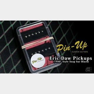 Eric Daw Custom Guitars "P90" Style Soap bar Pickups Black