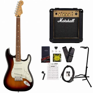 Fender Player Series Stratocaster 3 Color Sunburst Pau Ferro MarshallMG10アンプ付属エレキギター初心者セット