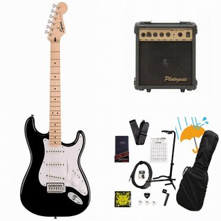 Squier by Fender Sonic Stratocaster Maple FB WH PG Black PG-10アンプ付属エレキギター初心者セットR【WEBSHOP】