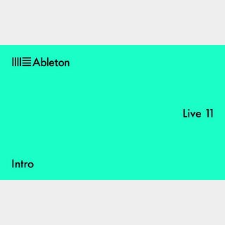 Ableton Live11 Intro 【ダウンロード版】【代引き不可】