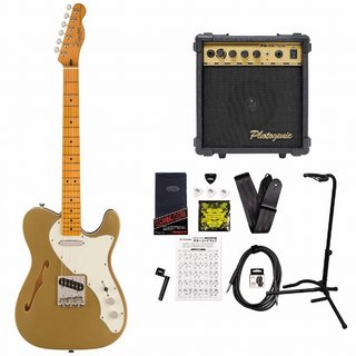 Squier by Fender FSR Classic Vibe 60s Telecaster Thinline Maple Parchment PG Aztec Gold PG-10アンプ付属エレキギター初