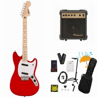 Squier by Fender Sonic Mustang Maple FB WH PG Torino Red PG-10アンプ付属エレキギター初心者セットR【WEBSHOP】