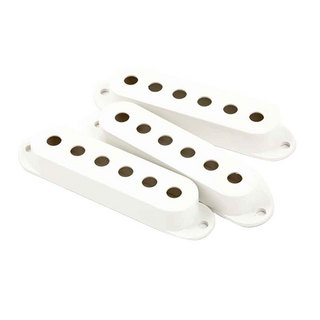 Fenderフェンダー Pickup Covers Stratocaster White 3 ピックアップカバー 3個セット