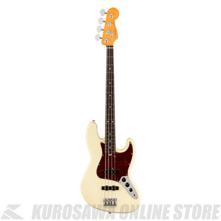 Fender American Professional II Jazz Bass, Rosewood, Olympic White 【小物プレゼント】