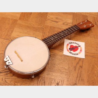 NO BRANDMystery Vintage (?) Banjo Ukulele (NEAR MINT!) with Custom Wooden Hard Case #5002