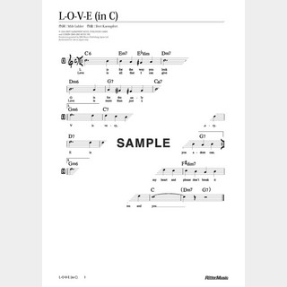 楽譜 L-O-V-E（in C）