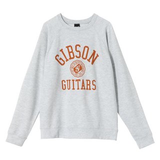 GibsonGA-HOOD-COLG-GRY-MD Collegiate Pullover (Heather Gray) Medium ギブソン プルオーバー パーカー Mサイズ