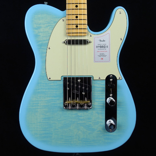 Fender 2024 Collection Made in Japan Hybrid II Telecaster Flame Celeste Blue