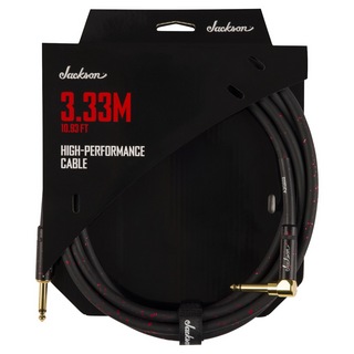 JacksonHigh Performance Cable Black and Red SL 10.93ft (3.33m) ギターケーブル