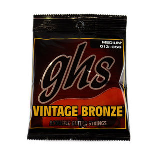 ghs VN-M Vintage Bronze MEDIUM 013-056 アコースティックギター弦×6セット