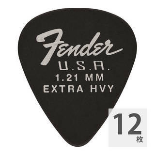 Fender フェンダー 351 Dura-Tone 1.21mm BLK ギターピック 12枚入り