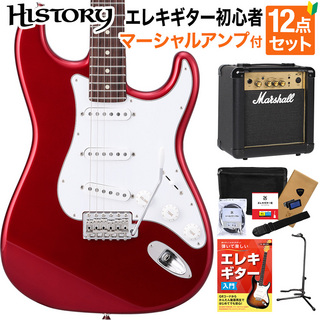 HISTORY HST-Standard Candy Apple Red 初心者セット マーシャルアンプ付