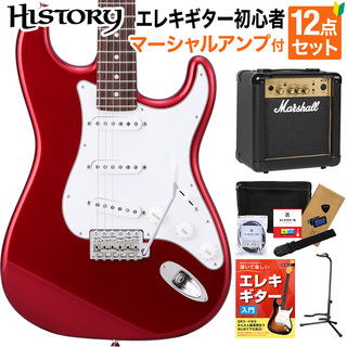 HISTORYHST-Standard Candy Apple Red 初心者セット マーシャルアンプ付