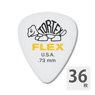 Jim Dunlop428 Tortex Flex Standard 0.73mm ギターピック×36枚