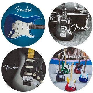Fender FENDER(TM) GUITAR COASTER SET 4-PACK MULTI-COLOR LEATHER(#9106108000)
