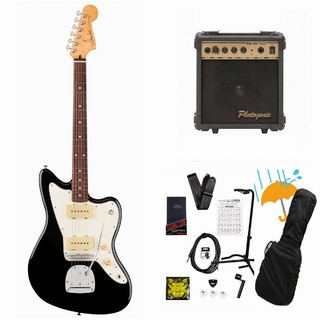 FenderPlayer II Jazzmaster Rosewood FB Black エレキギター PG-10アンプ付属エレキギター初心者セットR【WEBSHO