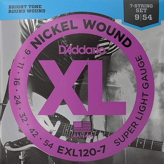 D'AddarioXL Nickel Round Wound EXL120-7 【7弦ギター用】