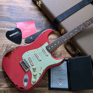 Fender Custom Shop Michael Landau Signature 1963 Stratocaster Relic Fiesta Red over 3CS 2022