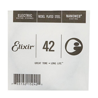 Elixir15242/042弦×4本 エリクサーナノウェブバラ弦