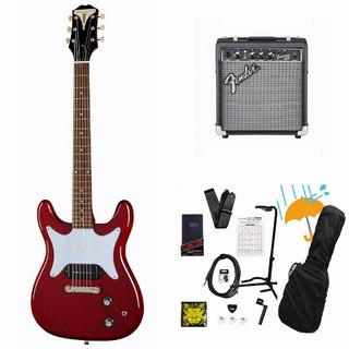 EpiphoneCoronet Cherry (CH) コロネット エレキギター Fender 10Wアンプ付属エレキギター初心者セットR【WEBSHOP】