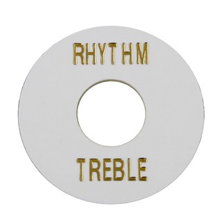 ALLPARTSオールパーツ AP-0663-025 White Plastic Rhythm/Treble Ring トグルスイッチプレート