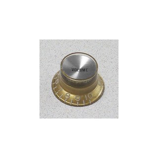 Montreux Selected Parts / Metric Reflector Knob Volume Gold (Silver Top) [8857]