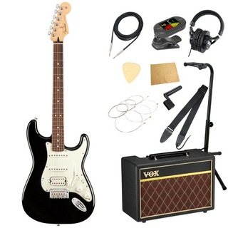 Fender フェンダー Player Stratocaster HSS PF Black エレキギター VOXアンプ付き 入門11点 初心者セット