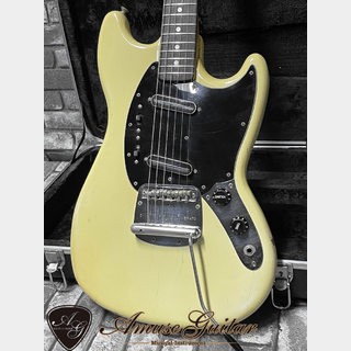 Fender Mustang # White 1977年製【Like a char Sound!!】w/ BILL LAWRENCE L-250×2 3.25kg