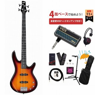 Ibanez GSR180-BS Brown Sunburst ジオ アイバニーズ VOXヘッドホンアンプ付属エレキベース初心者セットR【WEBSHOP