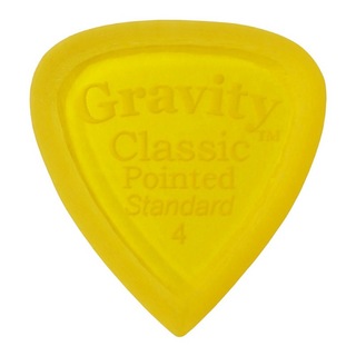 Gravity Guitar Picks Classic Pointed -Standard Master Finish- GCPS4M 4.0mm Yellow ギターピック
