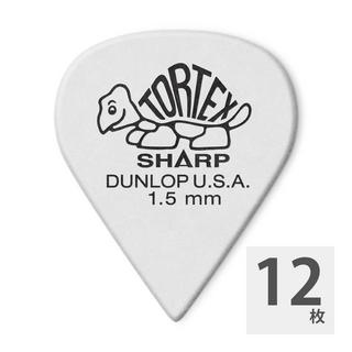 Jim Dunlop412 TORTEX SHARP 1.50 ギターピック×12枚
