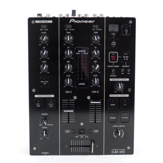 Pioneer 【中古】 Pioneer DJ DJM-350 Black DJミキサー パイオニアDJ 録音機能搭載 2ch DJミキサー