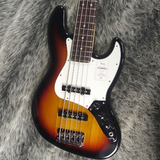 Fender Made in Japan Hybrid II Jazz Bass V Rosewood Fingerboard 3-Color Sunburst