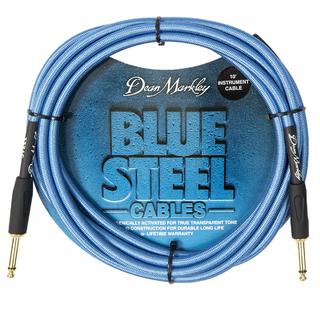 Dean MarkleyBSIN10S 楽器用ケーブル 3m S-SBlue Steel Instrument Cables