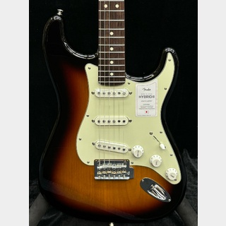 FenderMade In Japan Hybrid II Stratocaster -3-Color Sunburst/Rosewood-【JD23030963】【3.61kg】