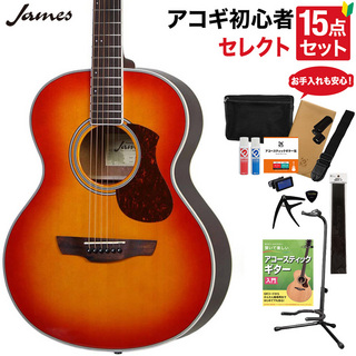 James J-300A CAO アコースティックギター 教本・お手入れ用品付きセレクト15点セット 初心者セット