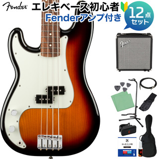 Fender Player PB Lefty 3TS レフティベース初心者12点セット 【Fenderアンプ付】