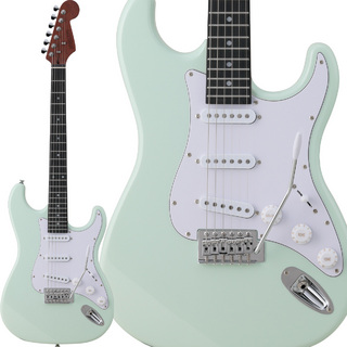 BUSKER'SBST-Standard GRW-グリーンホワイト- ストラトキャスタータイプ エレキギター