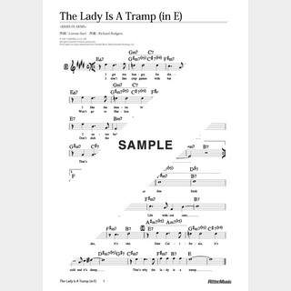 楽譜 The Lady Is A Tramp（in E）