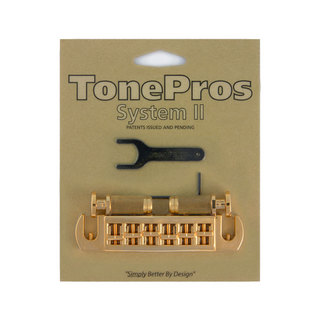 TONE PROS AVT2P-G Wraparound Bridge ゴールド ギター用ブリッジ