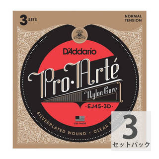 D'Addarioダダリオ Pro-Arte EJ45-3D クラシックギター弦 3セットパック