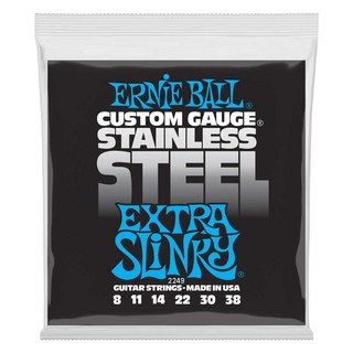 ERNIE BALL 【夏のボーナスセール】 Extra Slinky Stainless Steel Electric Guitar Strings #2249